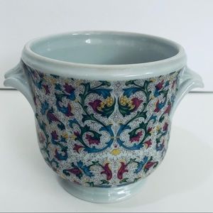 Vintage Limoges France Floral Porcelain Design Jar